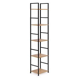 Wooden Modern Shelf with Metal Frame LOFT 5 Shelves, MODERNHOME