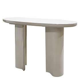 Writing Desk/Console Puro 120 cm, Light Beige, Glossy