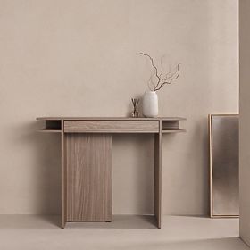 Writing Desk/Console with Drawer Kanso, Pearl Oak