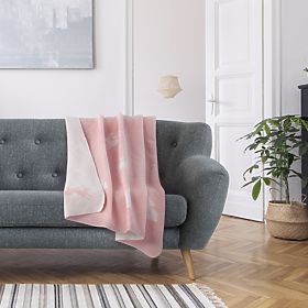 ZARIA Blanket Powder Pink Printed 150x200